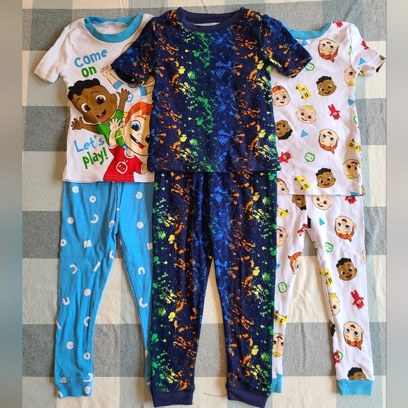 Toddler 3t pajamas, lot of 7 carters, coco melon, sleep on it, Wondershop - Picture 2 of 2
